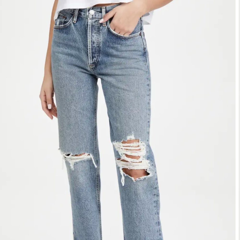 AGOLDE Lana Mid Rise Straight Jeans - Size 27